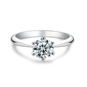 1.0ct Lab Grown Diamond Solitaire Engagement Ring 0001 KRKC