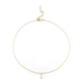 14kt Uni Pearl Anklet