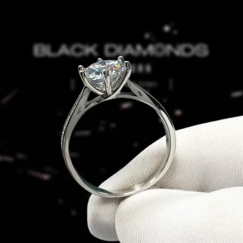 2.0 Ct Round Cut Diamond Six-Claws Engagement Ring