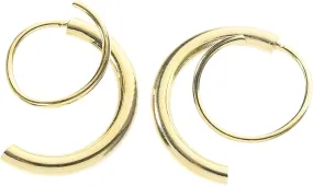 2Pcs Twisting Spiral Ear Climber Earrings for Women Plated Lightweight and Chic Minimalist Design for Casual Formal Wear