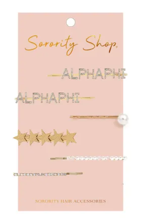 Alpha Phi Sorority Hair Clips