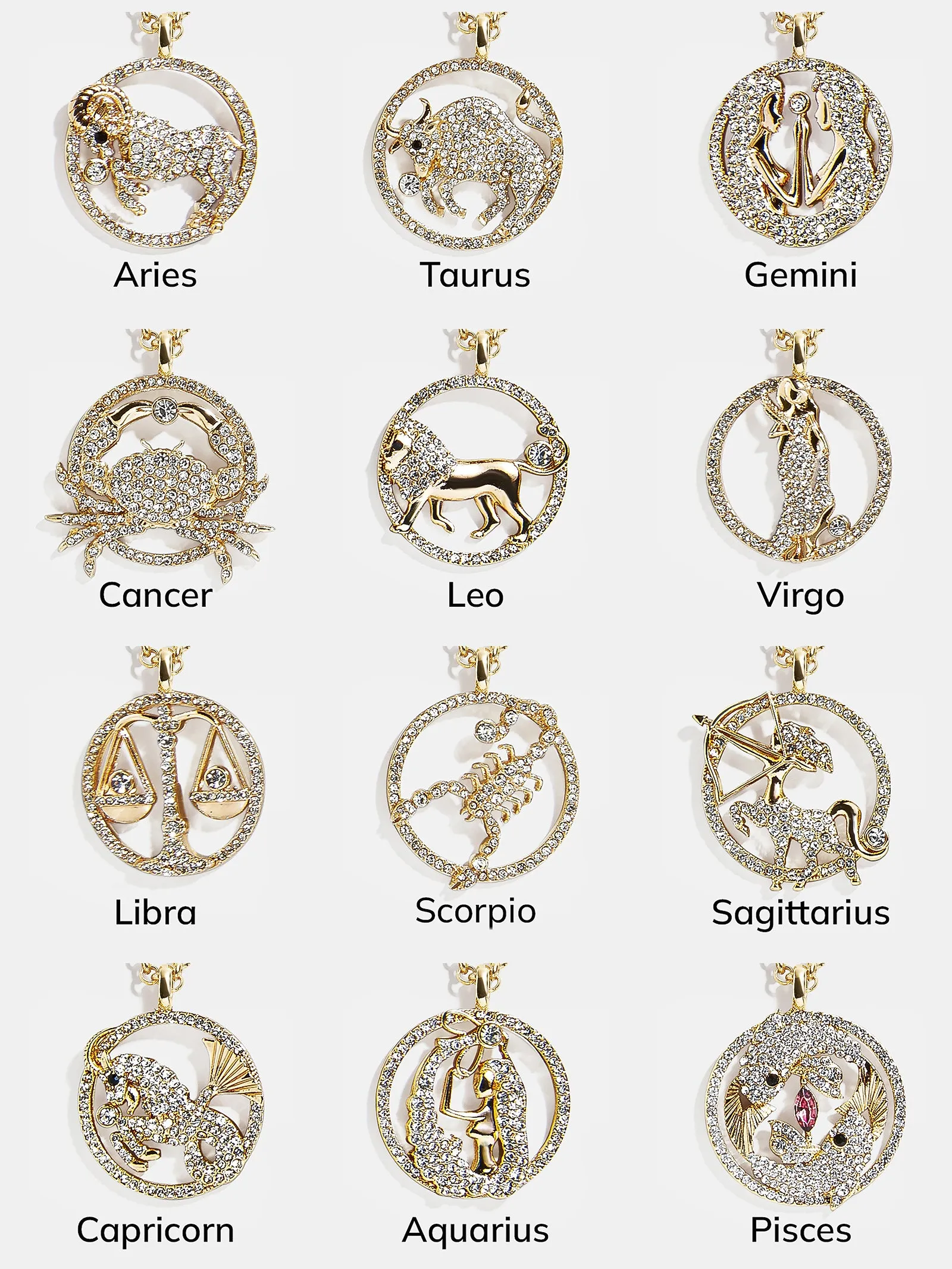 Andrea Zodiac Necklace - Libra