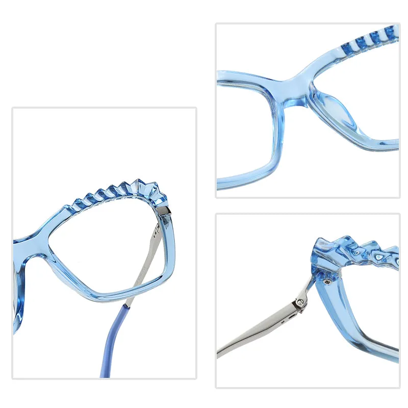 Anti blue edged glasses