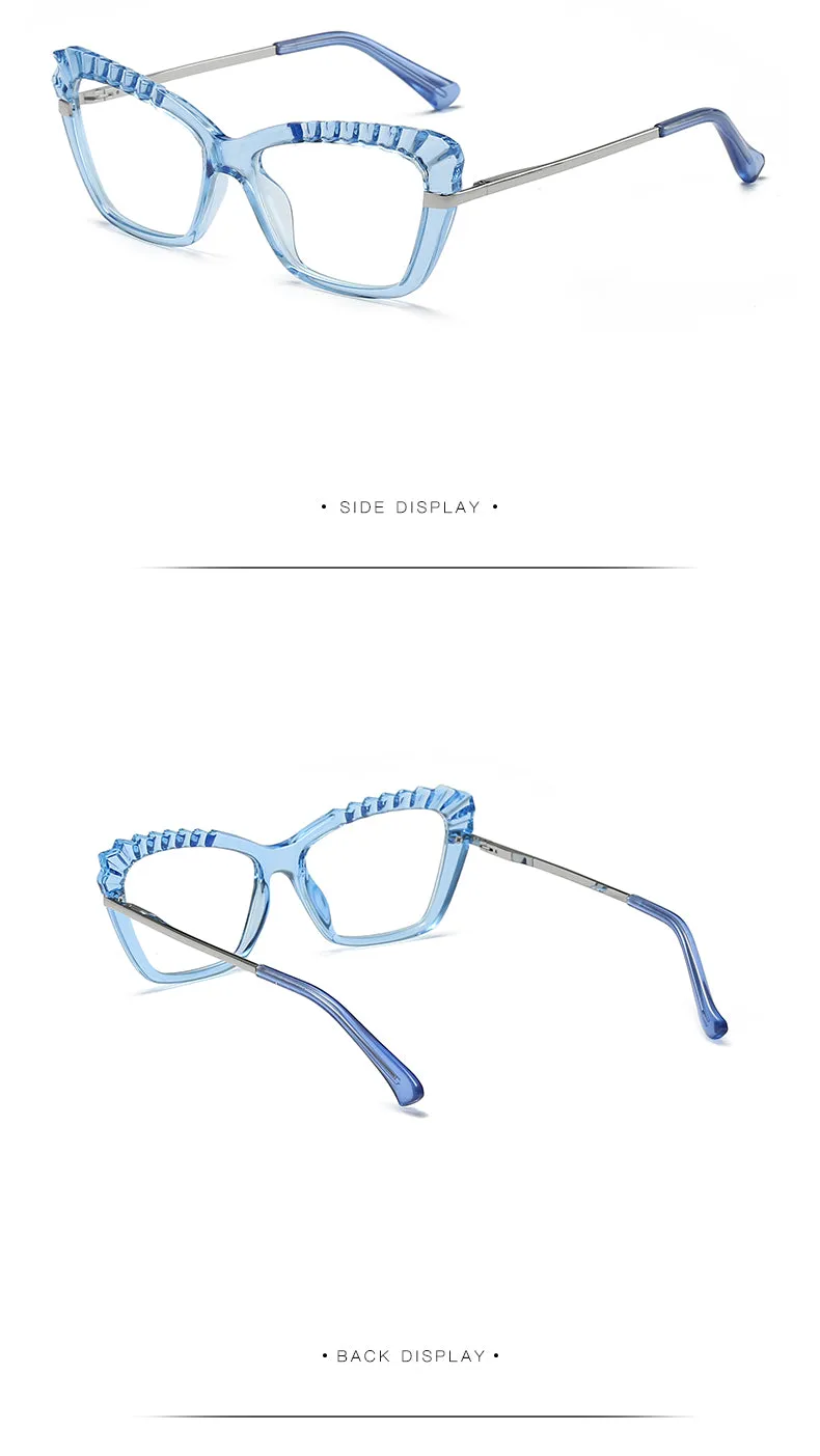 Anti blue edged glasses