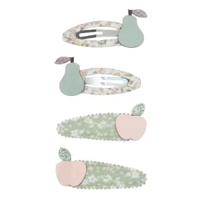Apples And Pears Clic Clac Hair Clips by Mimi & Lula