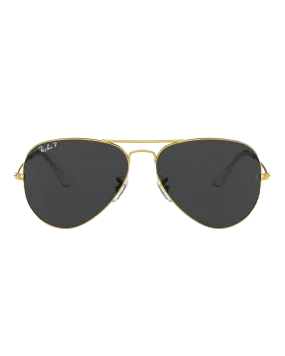 Aviator Classic Polarised Sunglasses in Gold