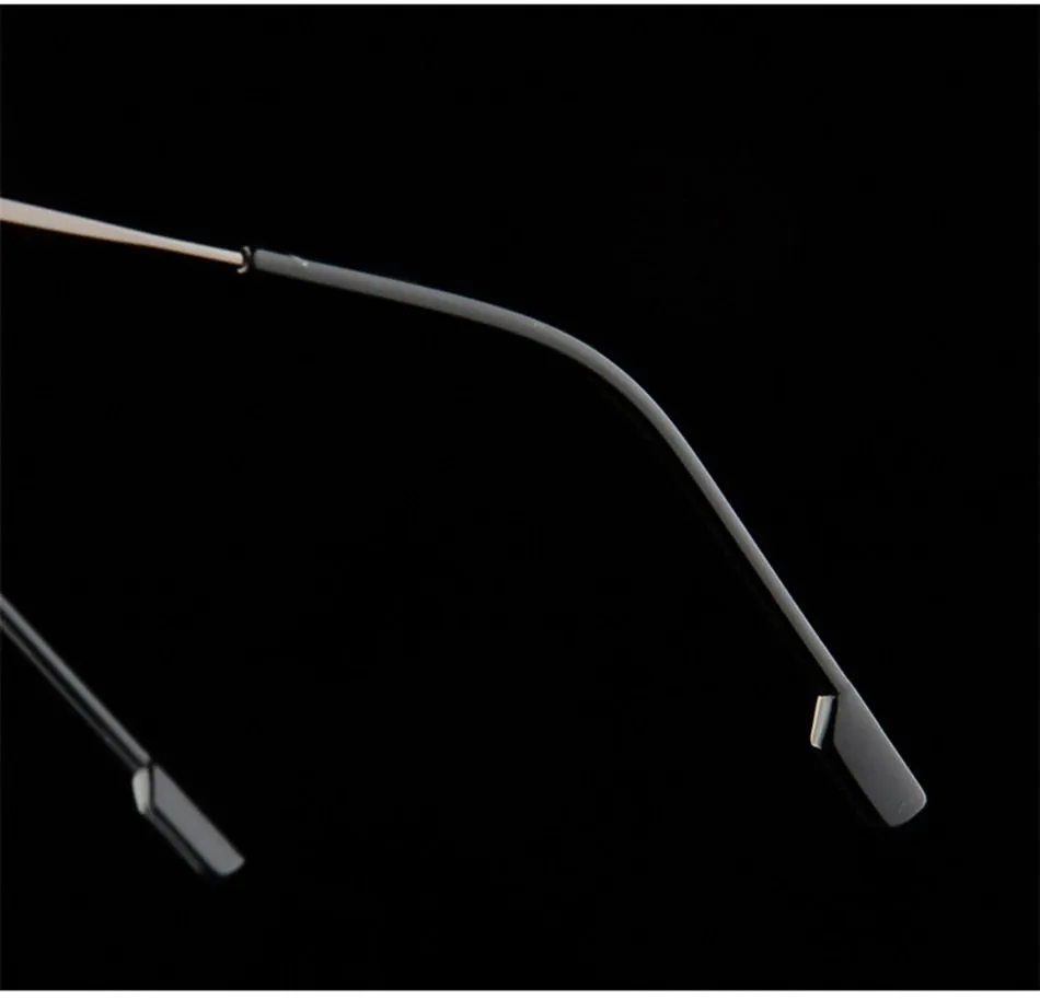 Belmon Unisex Rimless Rectangle Alloy Reading Glasses Rs079