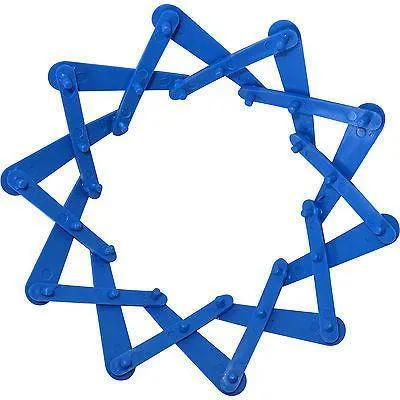 Blue Expandable Pony Tail Hair Clip Bun Holder Clamp Expanding Ponytail Grip