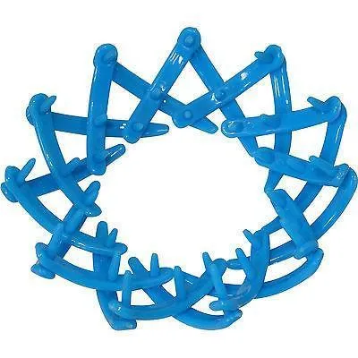 Blue Expanding Pony Tail Hair Clip Clamp Grip Claw Ponytail Clasp Girls Womens