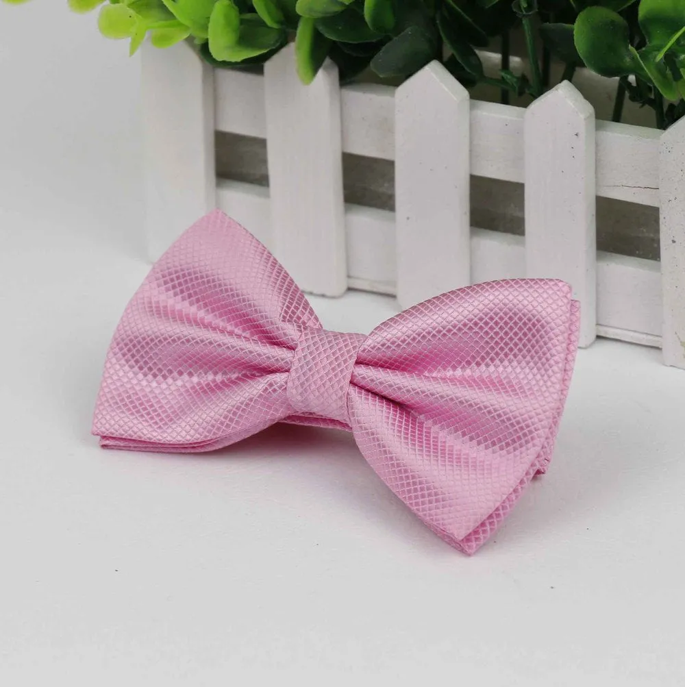 Bowties Groom Mens Solid Fashion Cravat For Men Bow Ties
