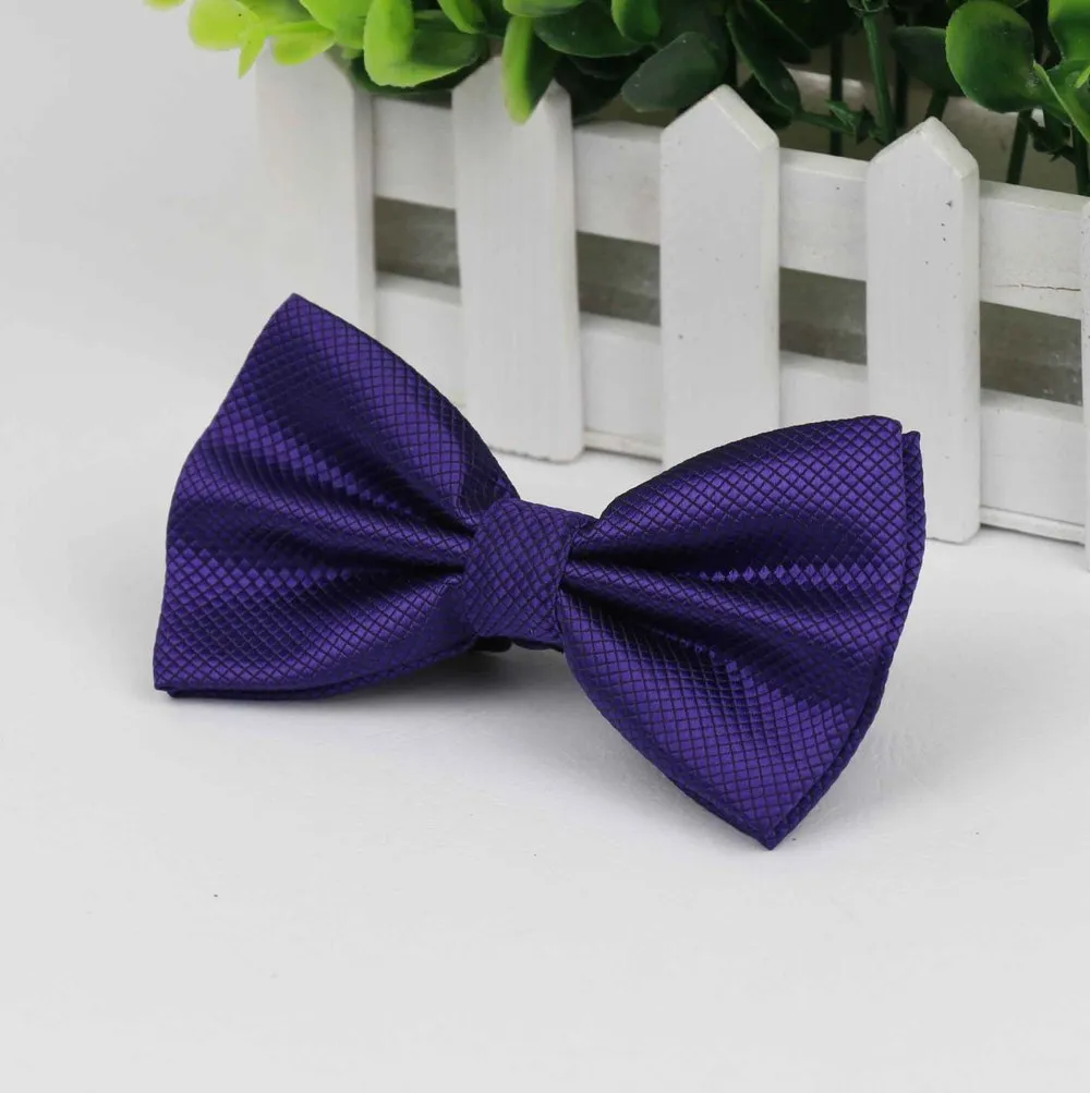 Bowties Groom Mens Solid Fashion Cravat For Men Bow Ties