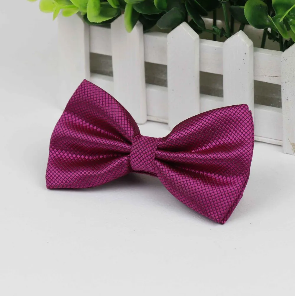Bowties Groom Mens Solid Fashion Cravat For Men Bow Ties