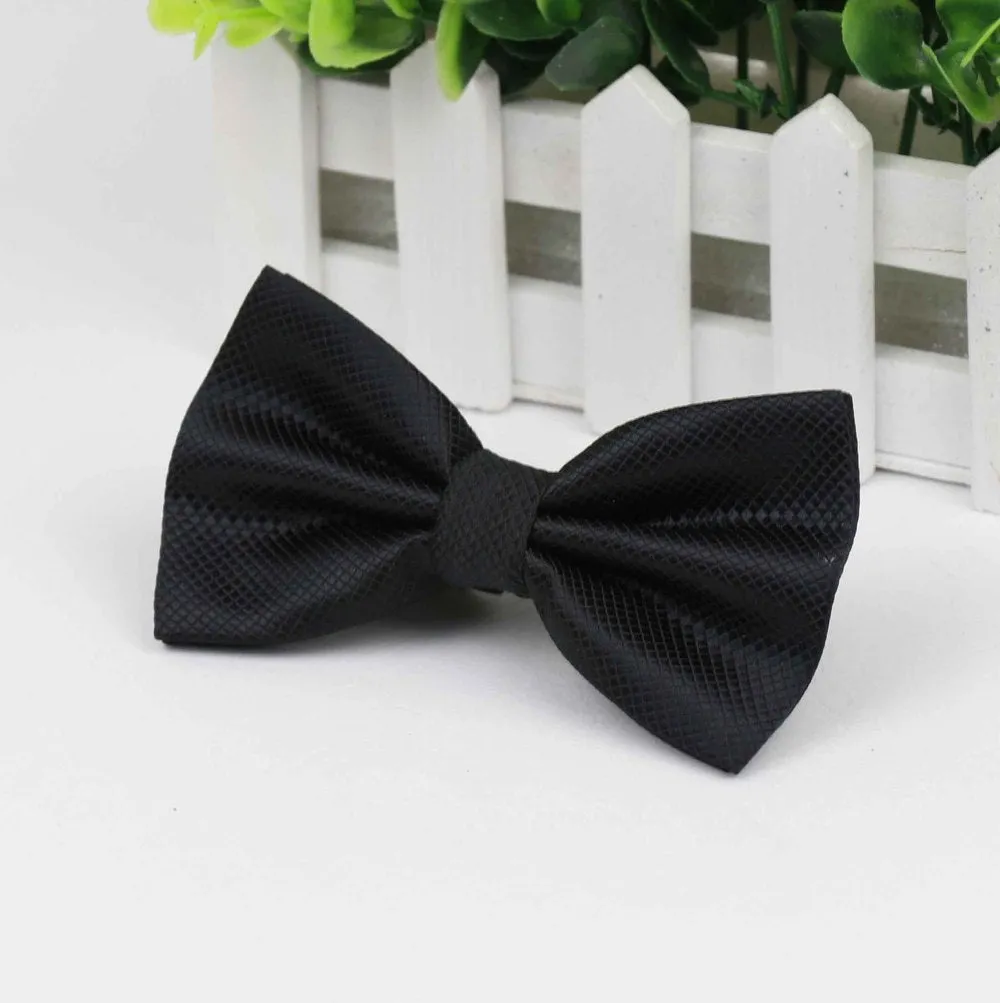 Bowties Groom Mens Solid Fashion Cravat For Men Bow Ties