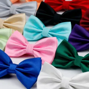 Bowties Groom Mens Solid Fashion Cravat For Men Bow Ties