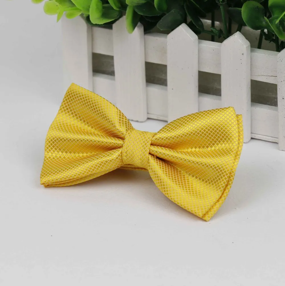 Bowties Groom Mens Solid Fashion Cravat For Men Bow Ties