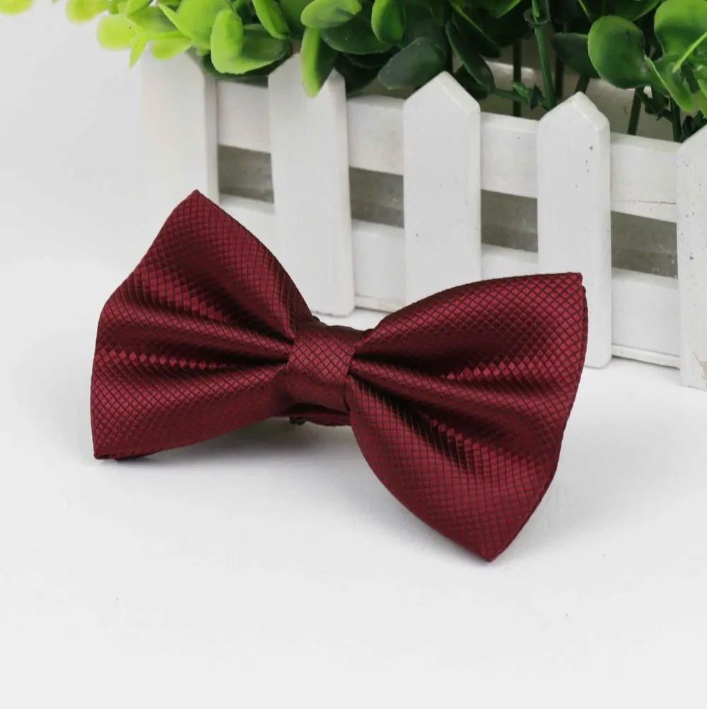 Bowties Groom Mens Solid Fashion Cravat For Men Bow Ties
