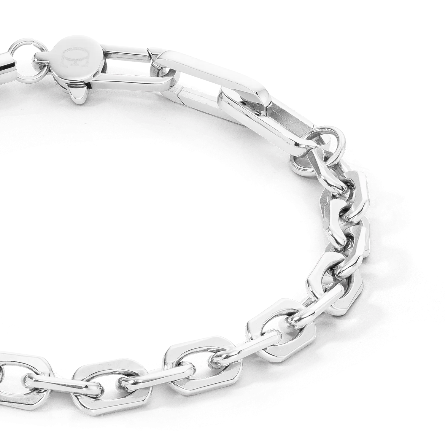 Bracelet Pearls Fusion link chain white