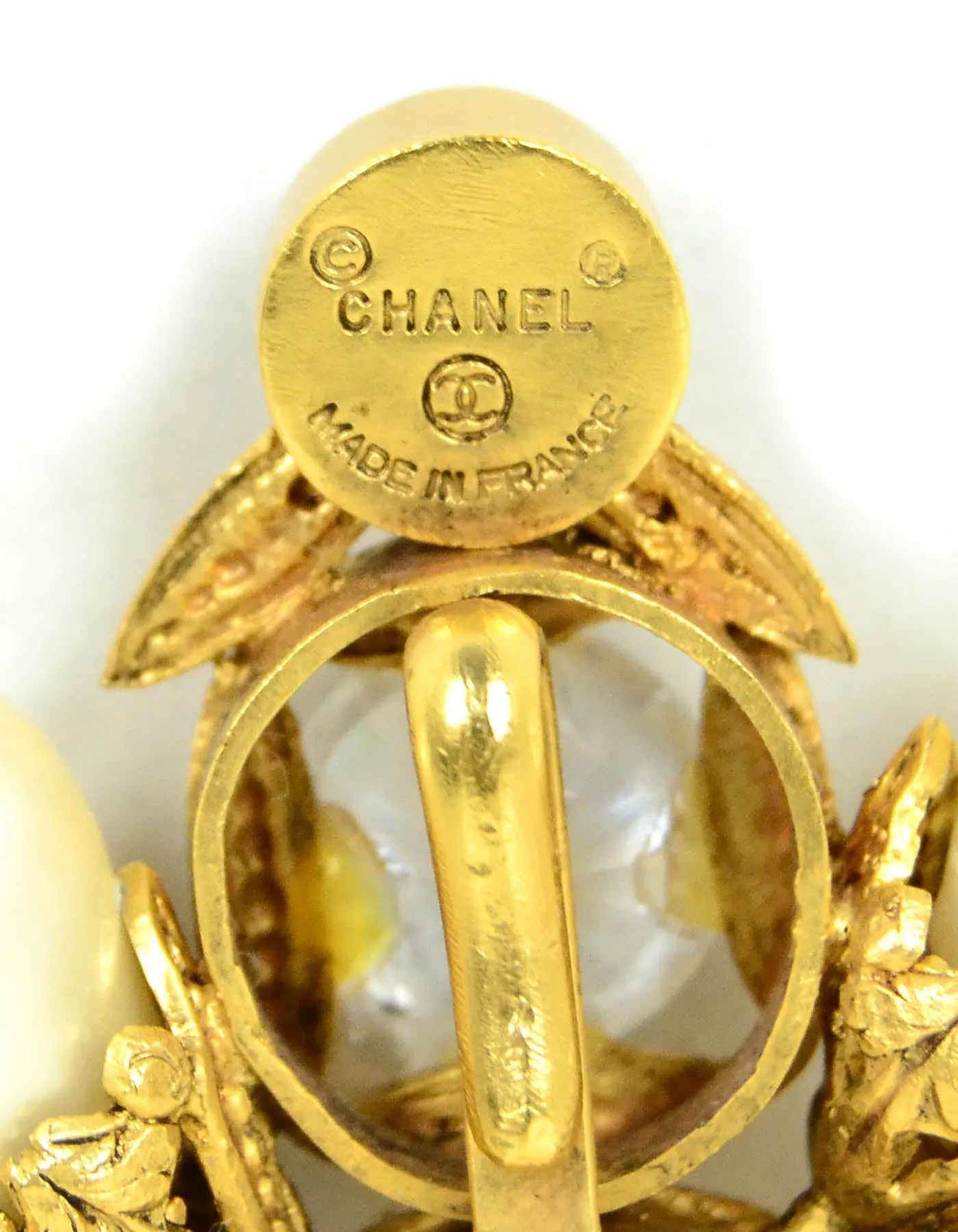 Chanel Vintage '90s Faux Pearl & Crystal Brooch/Pendant