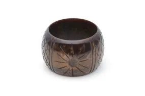 Chunky Golden Espresso Fakelite Maiden Bangle