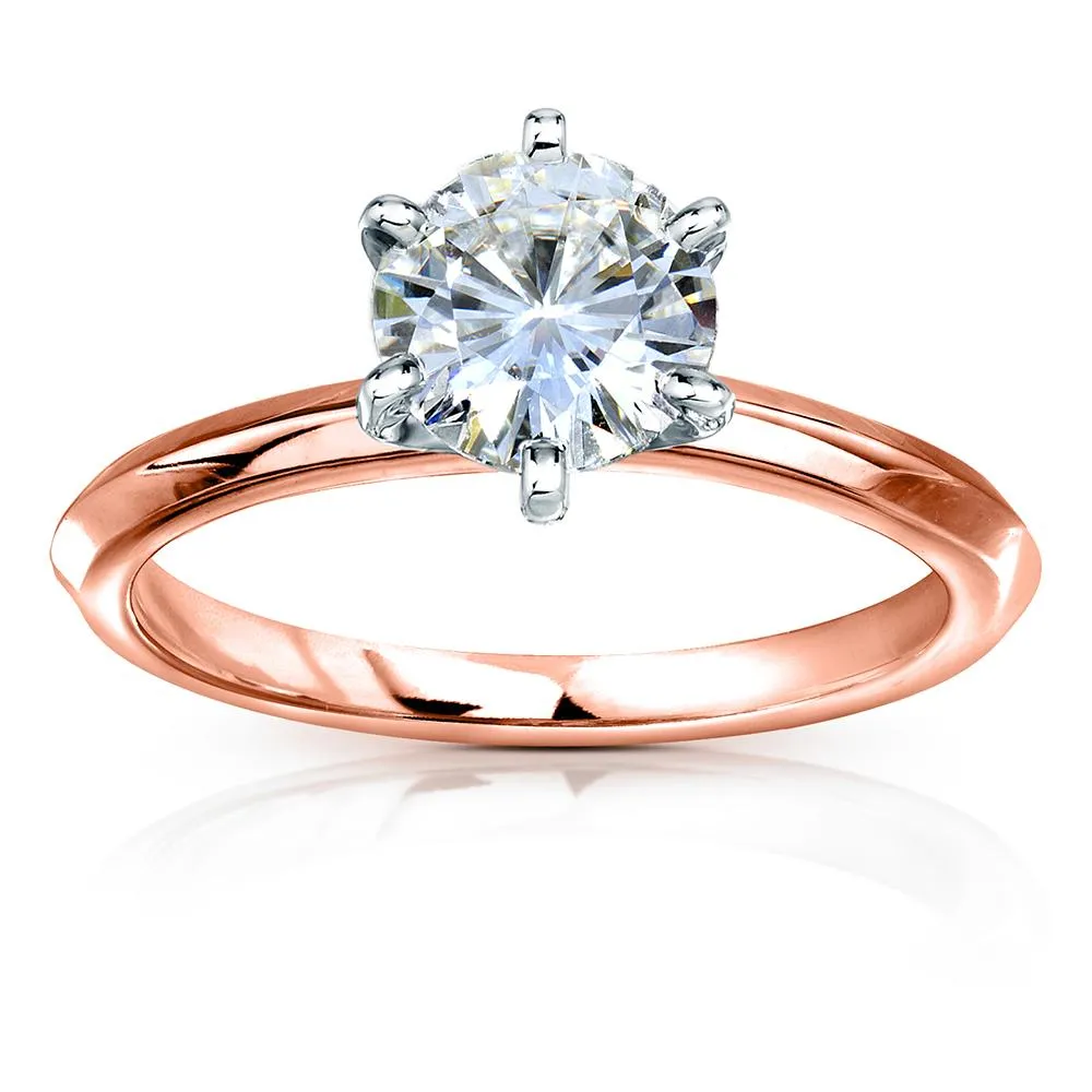 Classic 1ct Round Brilliant Solitaire 6-Prong Ring