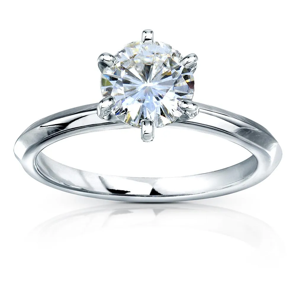 Classic 1ct Round Brilliant Solitaire 6-Prong Ring