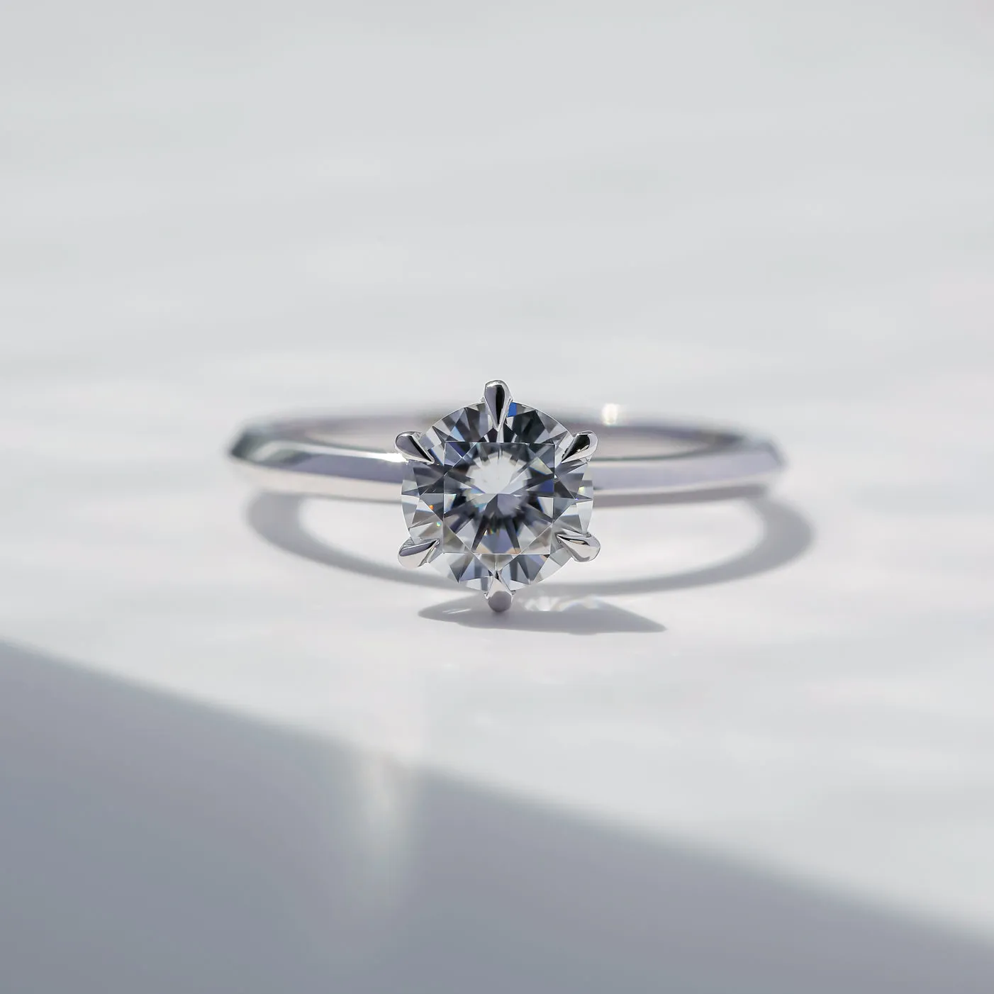 Classic 1ct Round Brilliant Solitaire 6-Prong Ring
