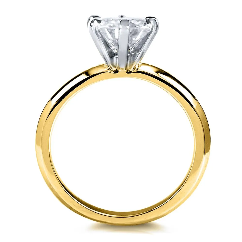 Classic 1ct Round Brilliant Solitaire 6-Prong Ring