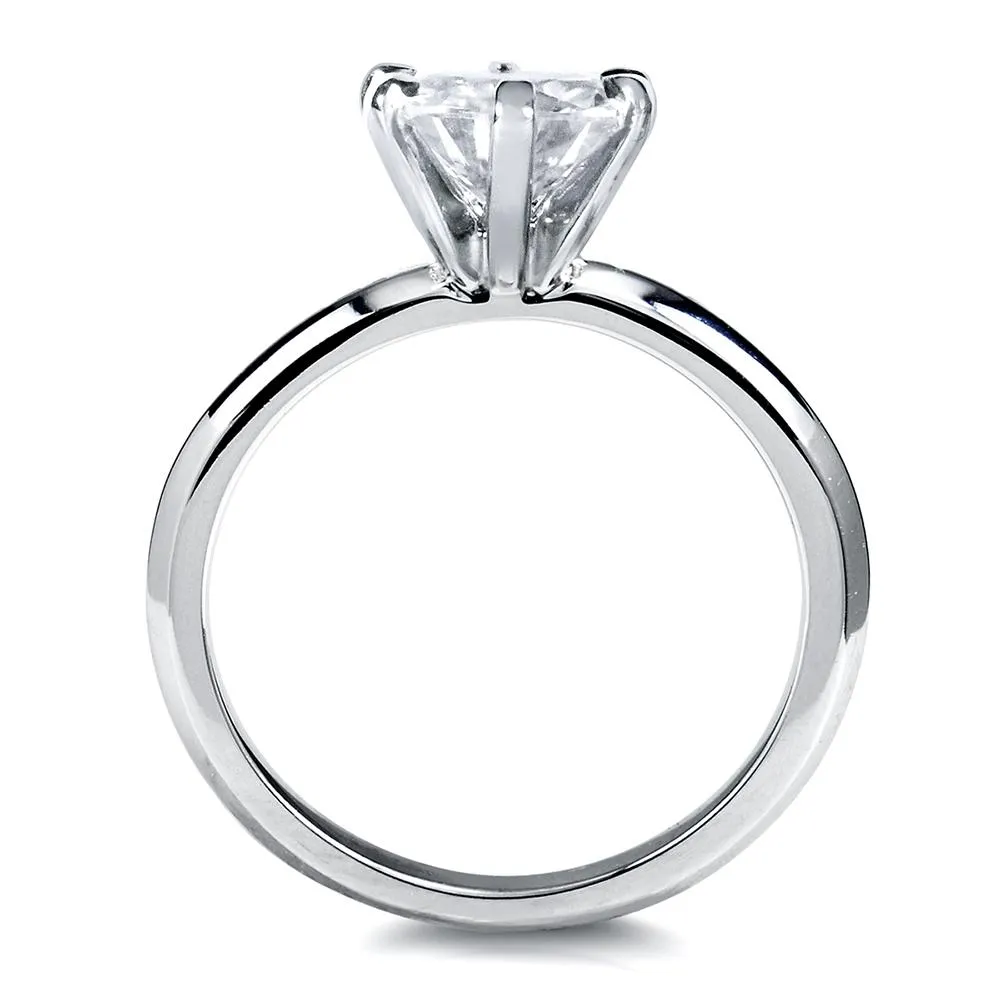 Classic 1ct Round Brilliant Solitaire 6-Prong Ring