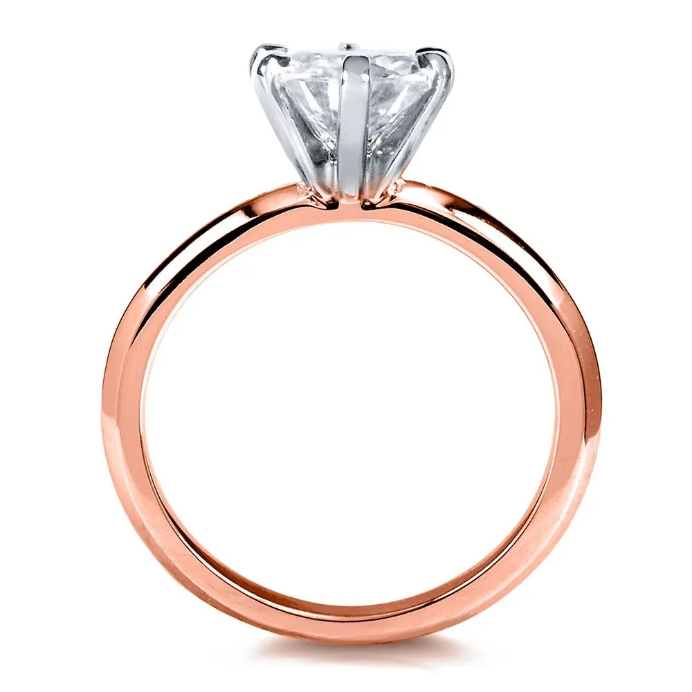 Classic 1ct Round Brilliant Solitaire 6-Prong Ring