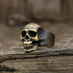 Classic Locomotive Skull Ring