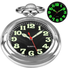 Classic Uncovered Men's Pocket Watch, Pocket Watches with Chain for Men