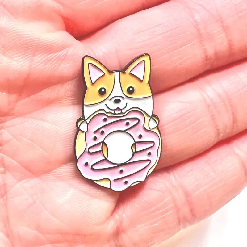 Corgi Pin Collection Kawaii Women Gifts Brooches Lapels Enamel Pins