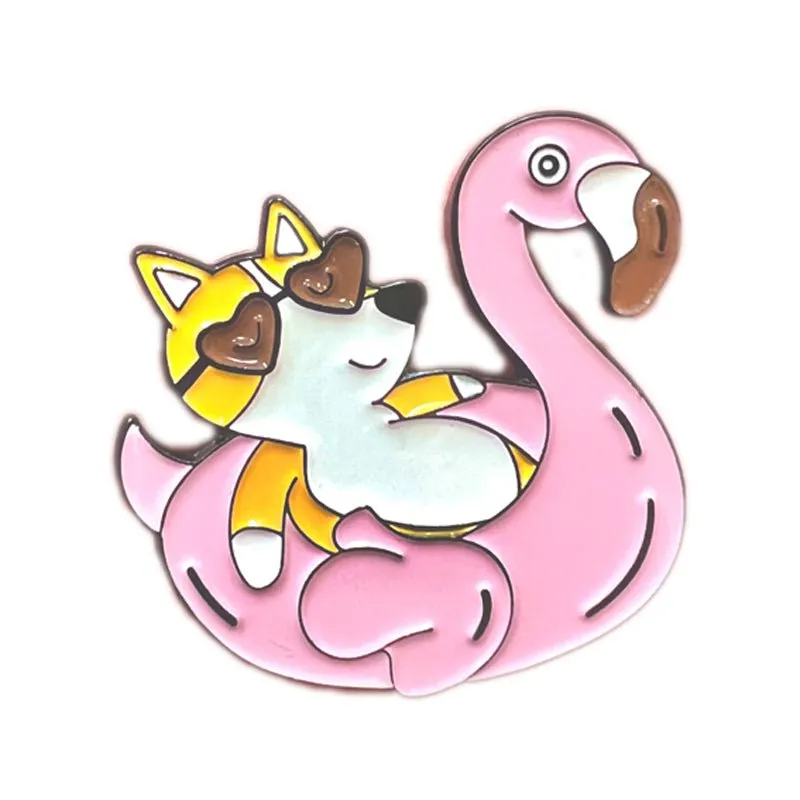 Corgi Pin Collection Kawaii Women Gifts Brooches Lapels Enamel Pins