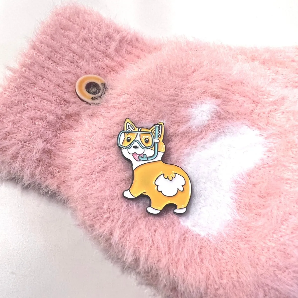 Corgi Pin Collection Kawaii Women Gifts Brooches Lapels Enamel Pins
