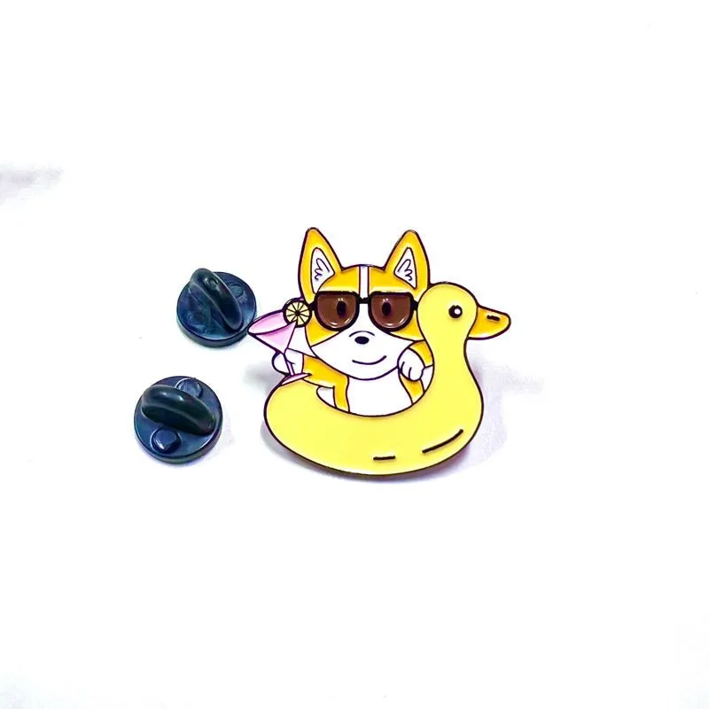 Corgi Pin Collection Kawaii Women Gifts Brooches Lapels Enamel Pins