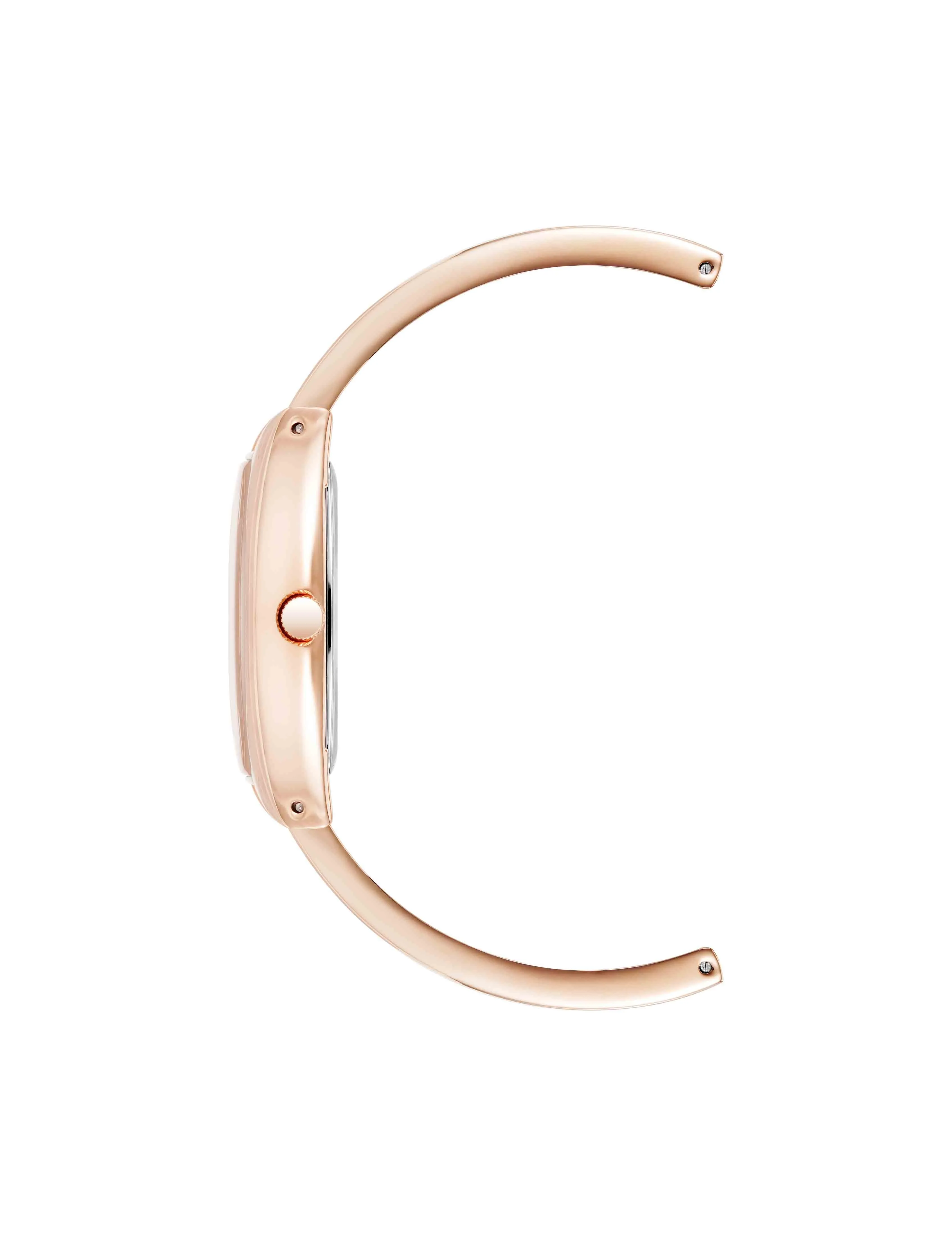 Cushion Case Diamond Dial Bangle Watch