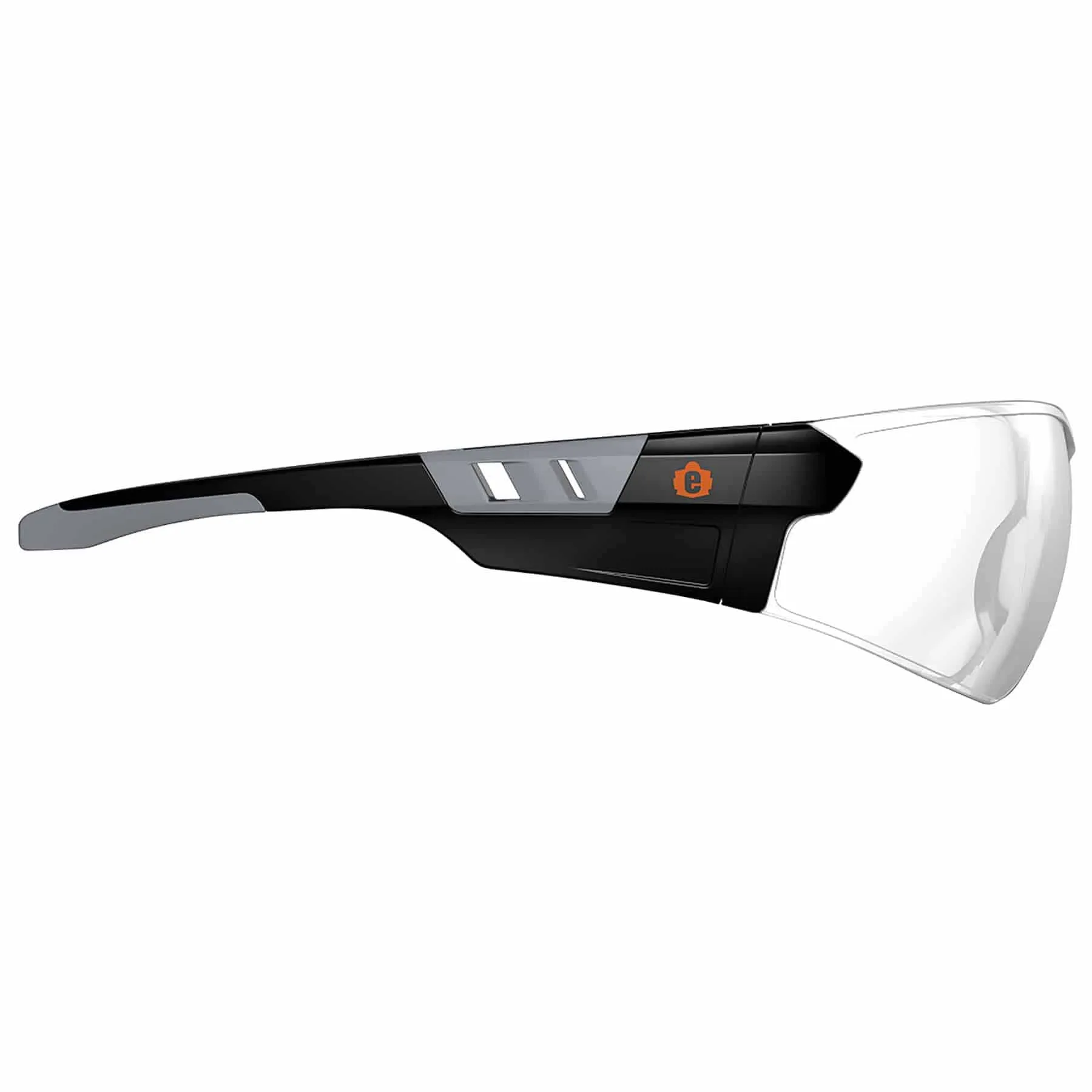 Ergodyne 59100 SAGA Clear Lens Matte Black Frameless Safety Glasses