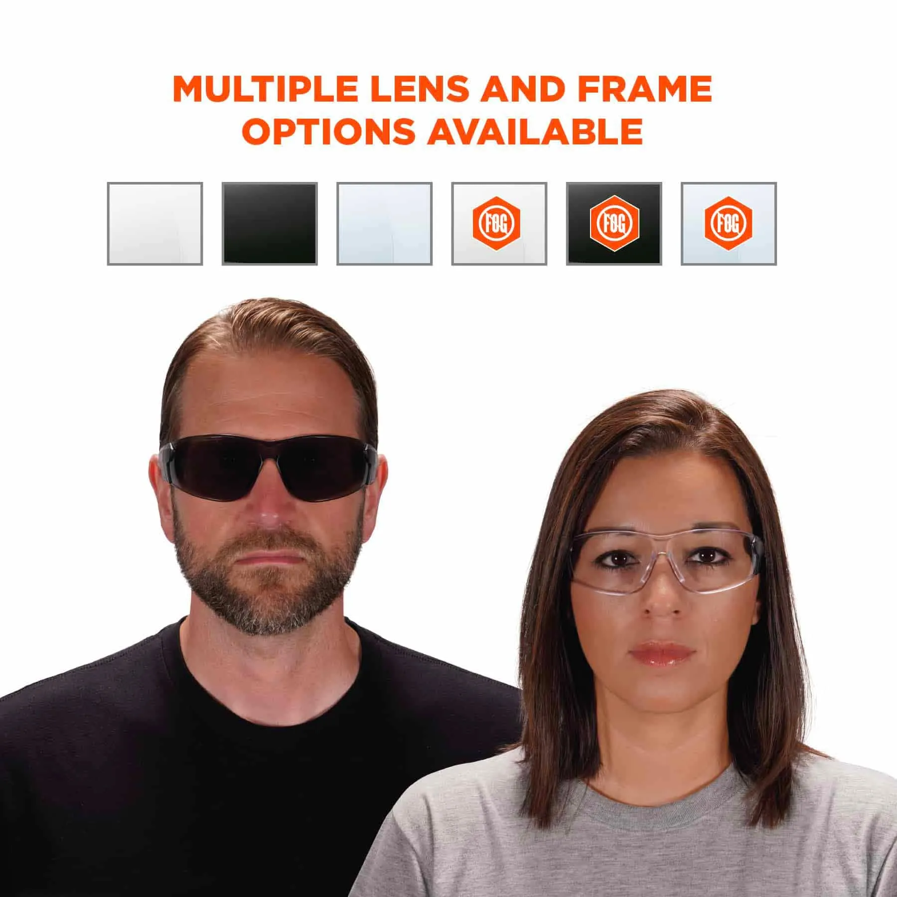 Ergodyne 59100 SAGA Clear Lens Matte Black Frameless Safety Glasses