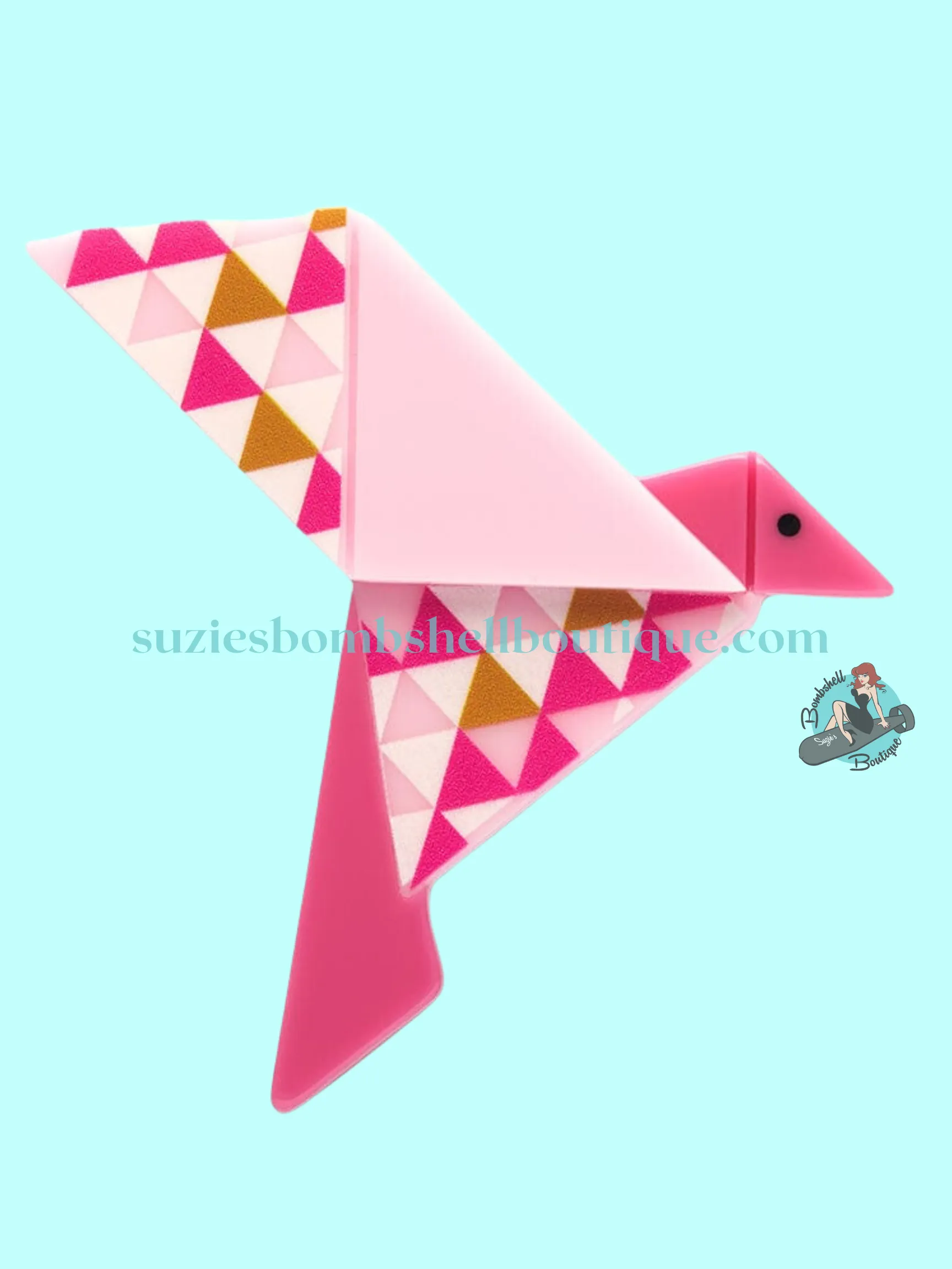Erstwilder Origami The Humming-Bird Brooch