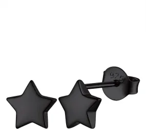 FOCALOOK 925 Sterling Silver Stud Earrings Minimalist Dainty Lightning/Bar/Triangle/Dot/Heart/Moon Star Earrings for Women Teengirls