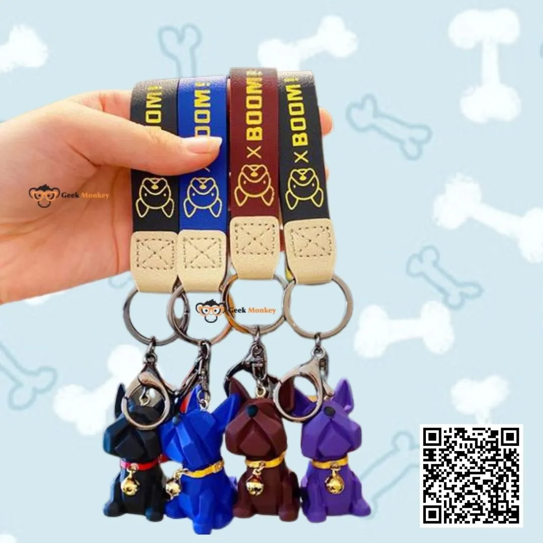 French BullDog Keychain - Set of 2