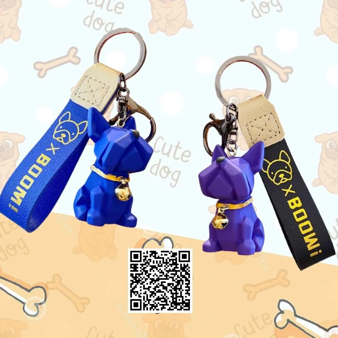 French BullDog Keychain - Set of 2