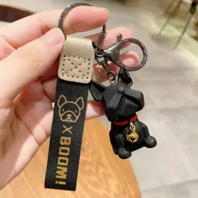 French BullDog Keychain - Set of 2