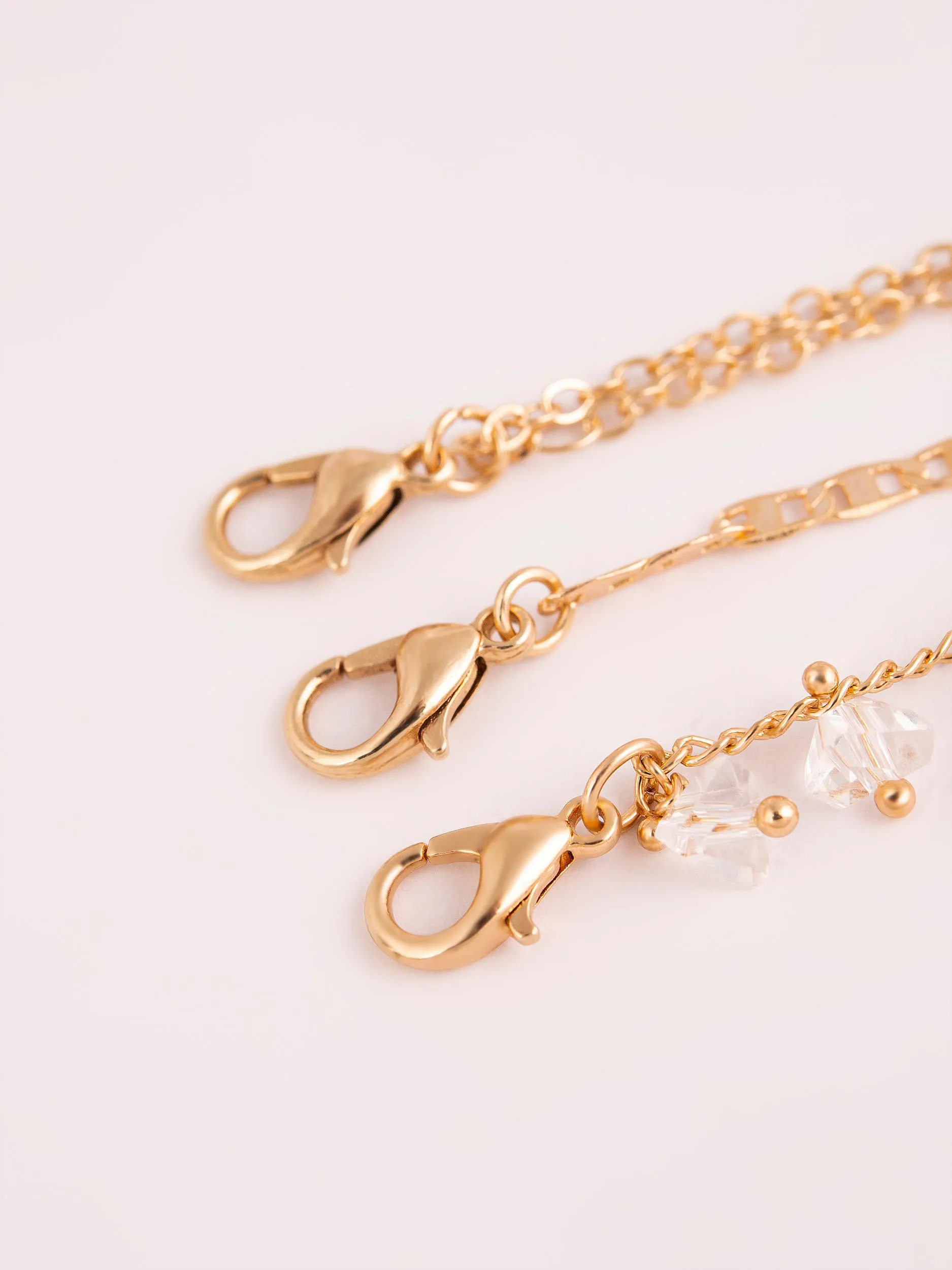 Gold Anklet Set