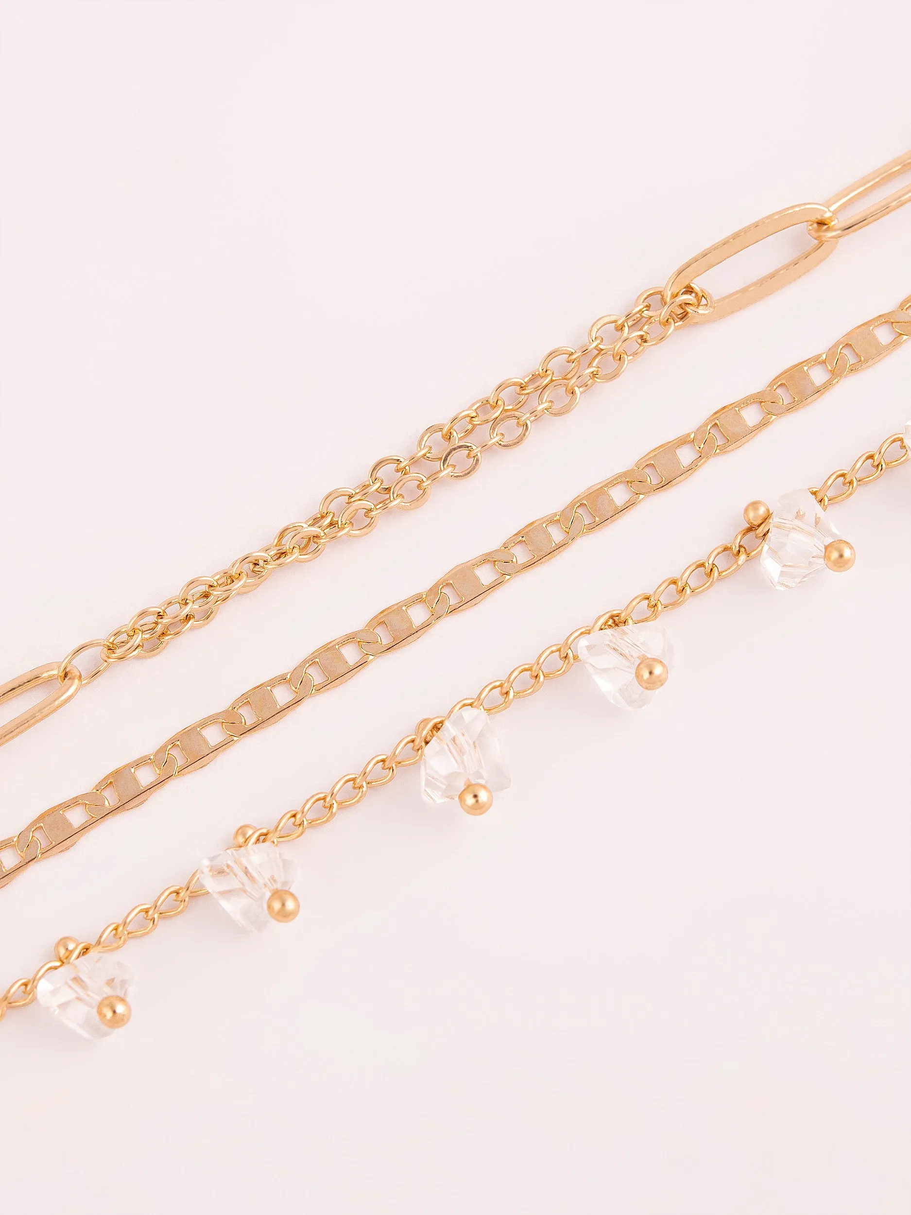 Gold Anklet Set