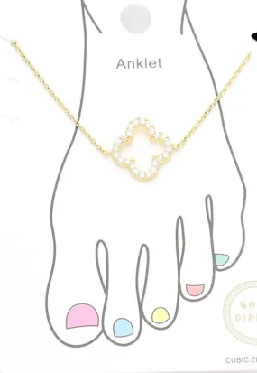 gold dipped clove anklet