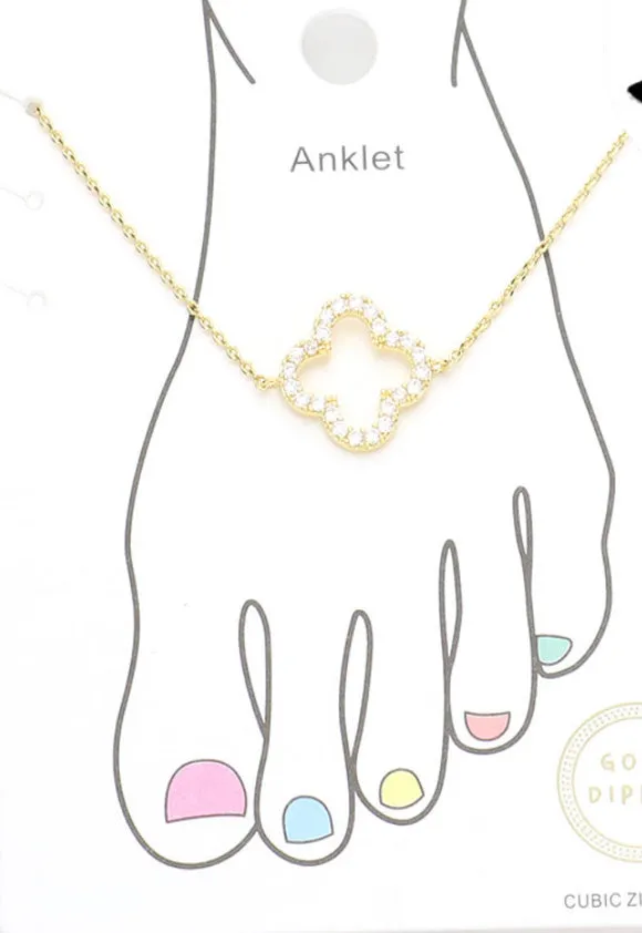 gold dipped clove anklet