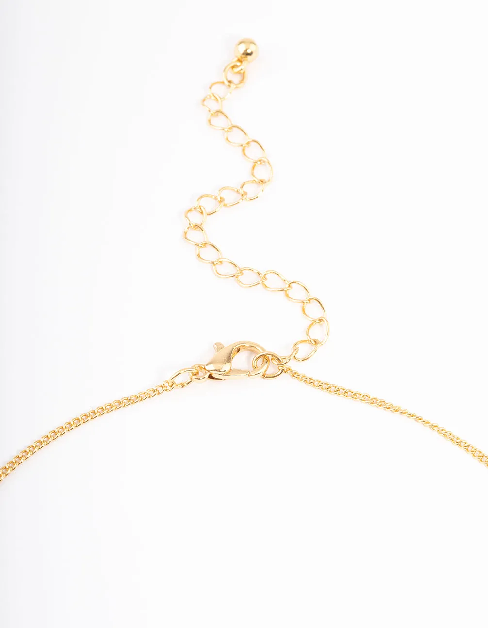 Gold Plated Taurus Necklace with Cubic Zirconia Pendant