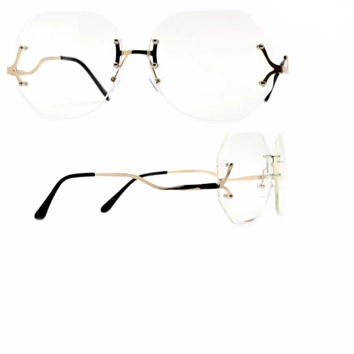 Granny rimless glasses
