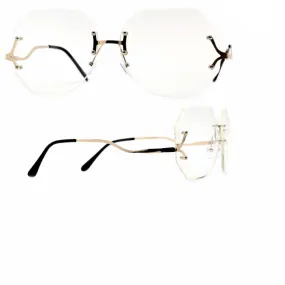 Granny rimless glasses